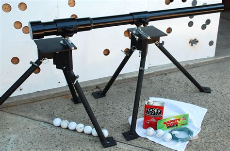 The Air Cannon launches golf balls over 300 yards. . Golf ball cannon